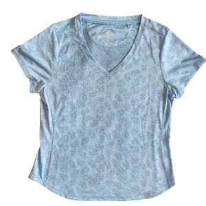 Tommy Bahama Women's Palm Coast IslandZone V-Neck T-Shirt - Lt Sky Medium